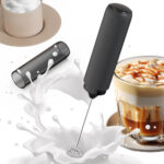USB Rechargeable Handheld Milk Frother Stainless Steel Mini Electric Mixer For Coffee Tea Baking