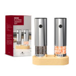 KYMQ-82A-BS MINI ELECTRIC SALT AND PEPPER GRINDER SET